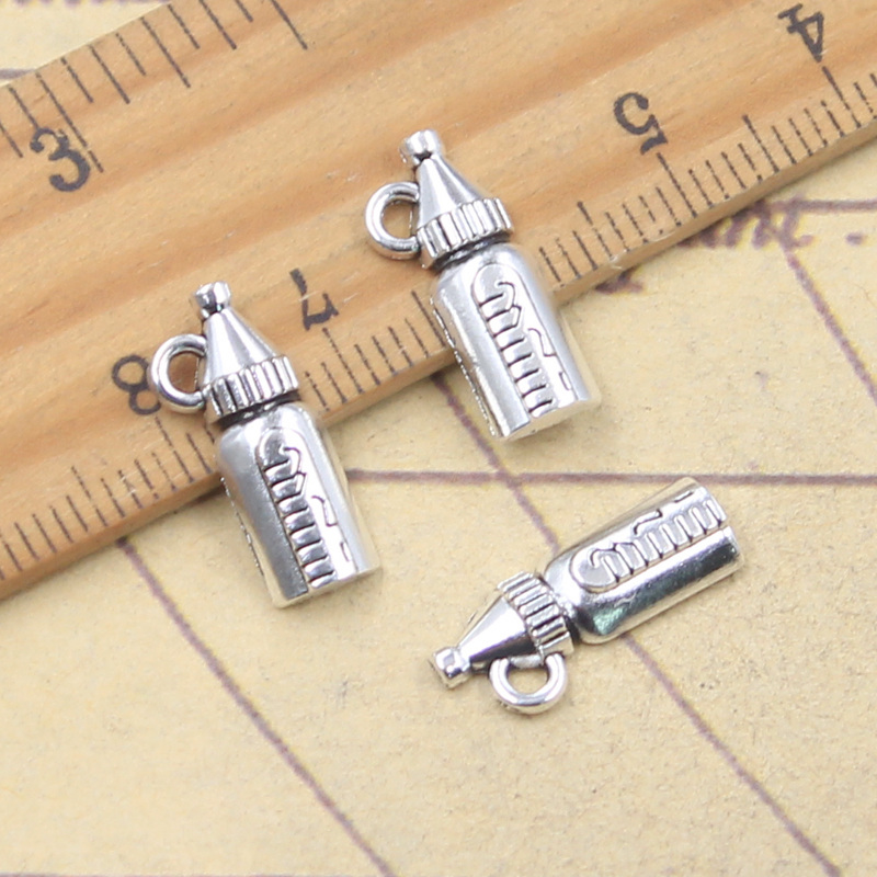 Vintage Fashion Finds - 30 Stück Charms Babyflasche Babyflasche 17x8mm