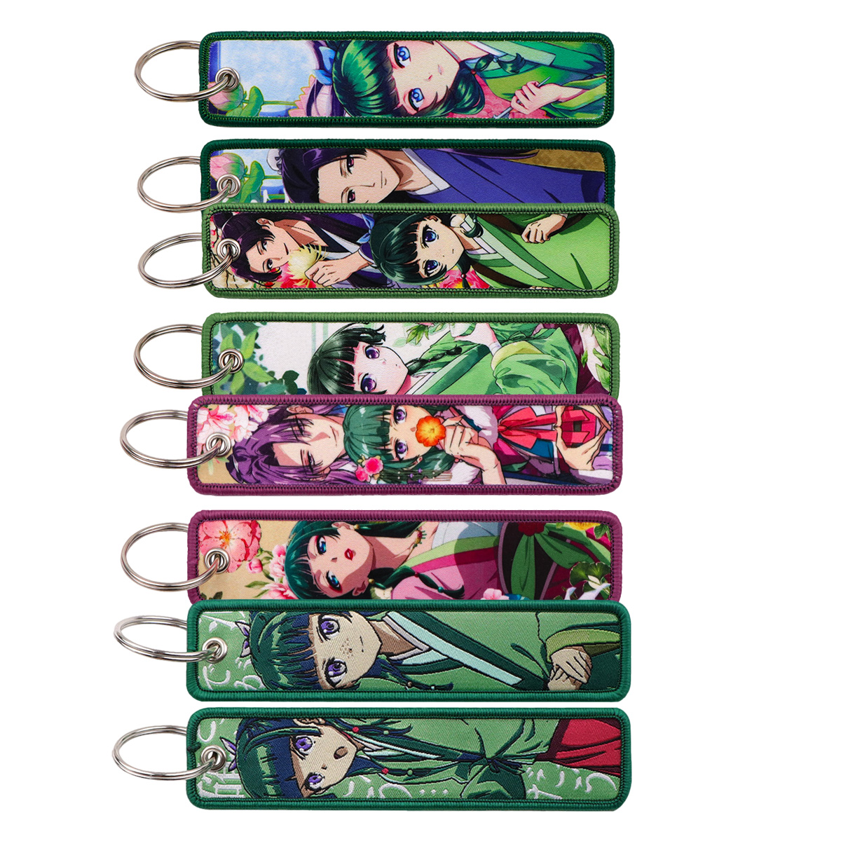 Vintage Fashion Accessories - 1 Stück Vintage Orientalisches Anime-Mädchen-Porträt Bestickter