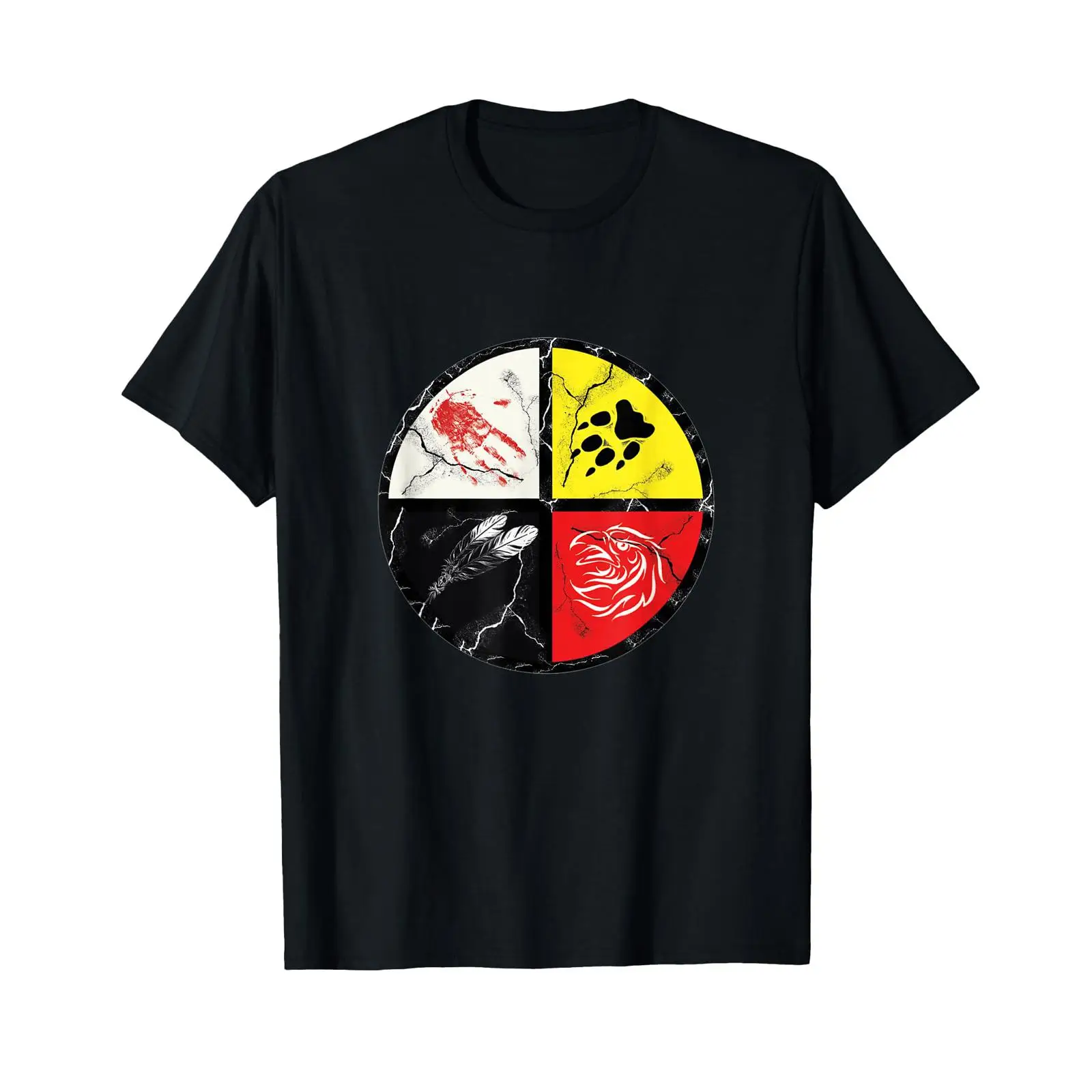 Vintage Fashion Wheel - Indian Medicine Wheel T-Shirt im Vintage-Stil,