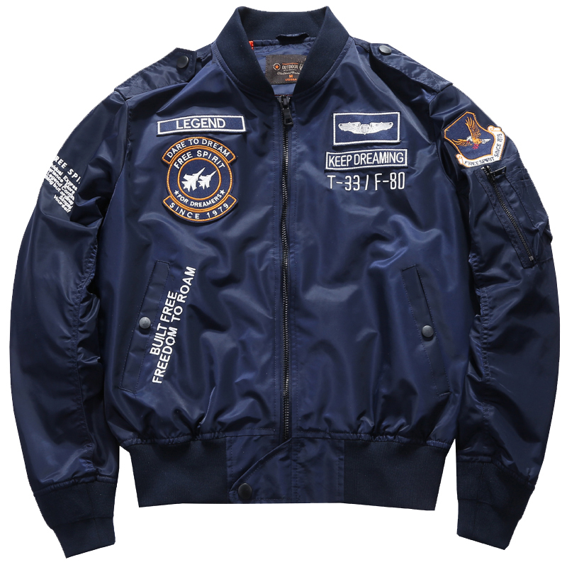 Varsity Jacket Wool - Männer Frühling Taktische Armee MA-1 Flug