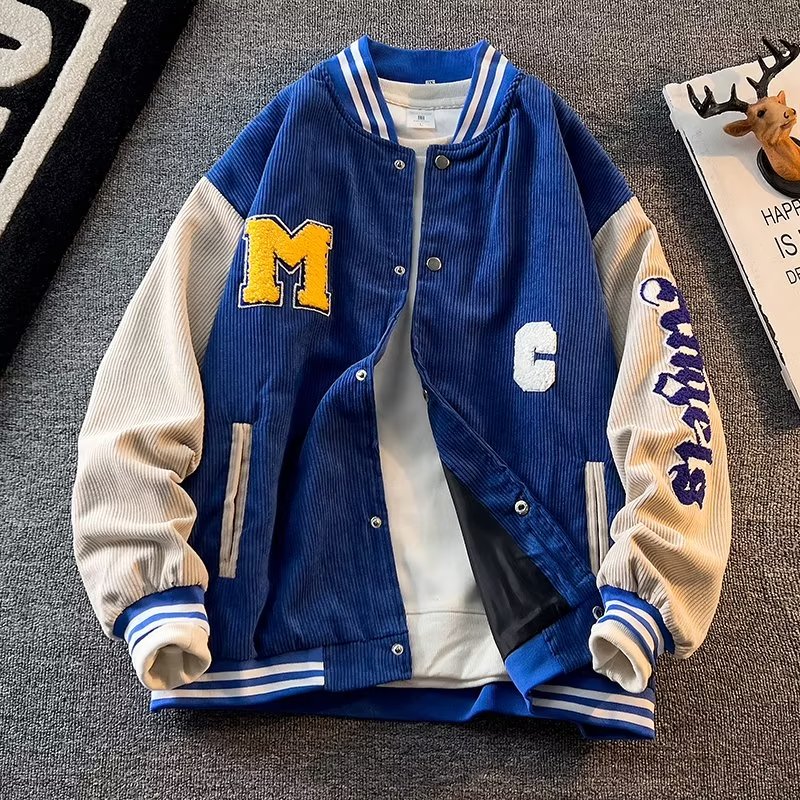 Varsity Jacket Wool - Baseball jacke Männer Cord Unisex Vintage