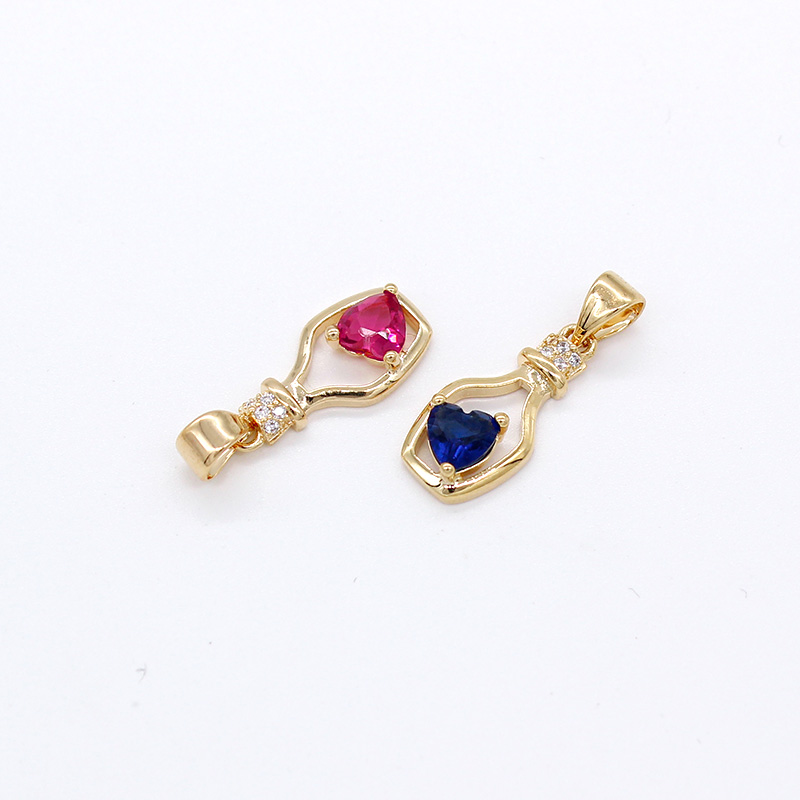 Vintage Fashion Vogue - FS Kleiner Vintage-Schmuck, roter und blauer