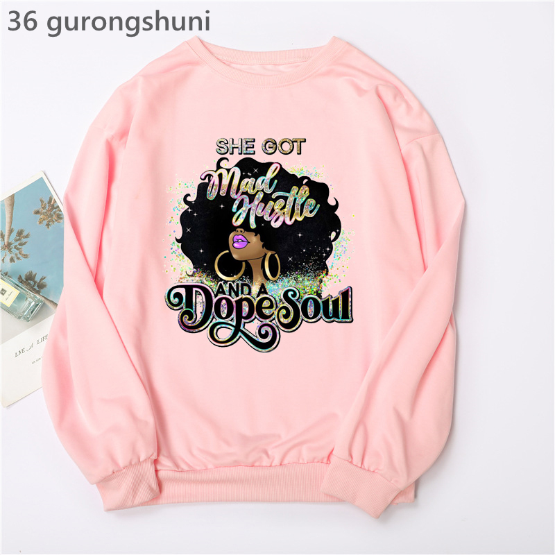 Turtleneck Knit 90S - Aquarell Schwarz Mädchen Magie Hoodies Frauen