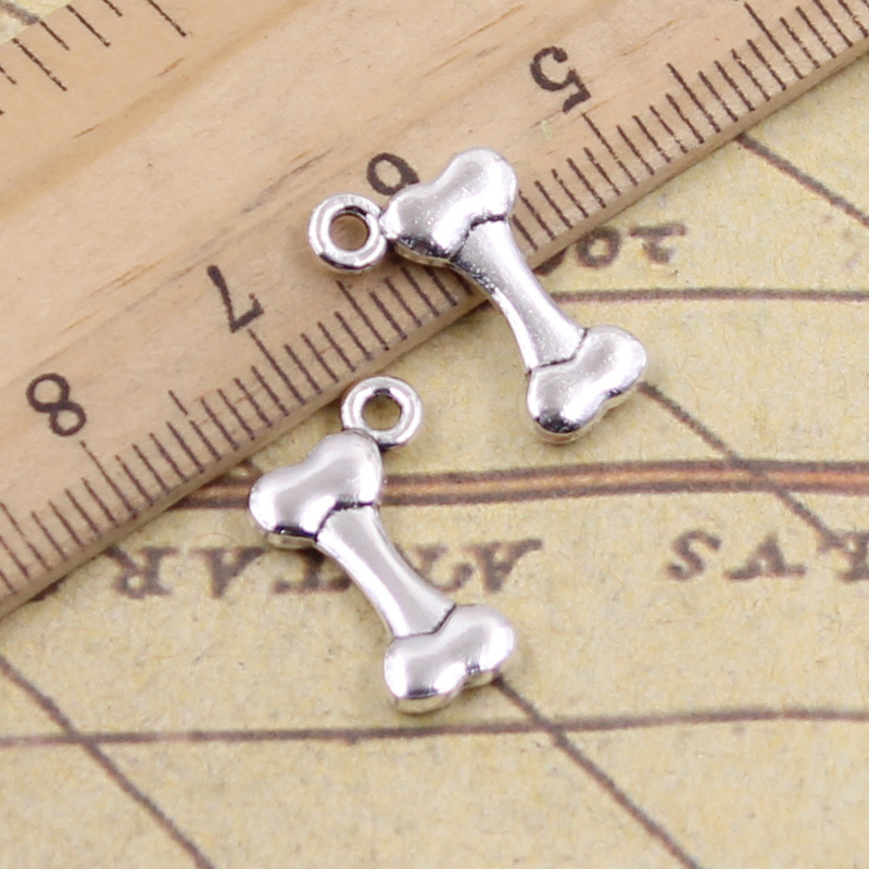 Vintage Fashion Finds - 40 stücke Charms Hund Knochen 16x10mm