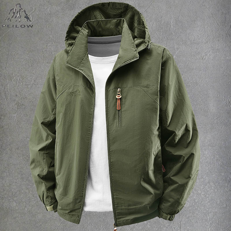 Varsity Jacket Wool - Frühling Herbst Windjacke Wasserdichte Wandern Jacken