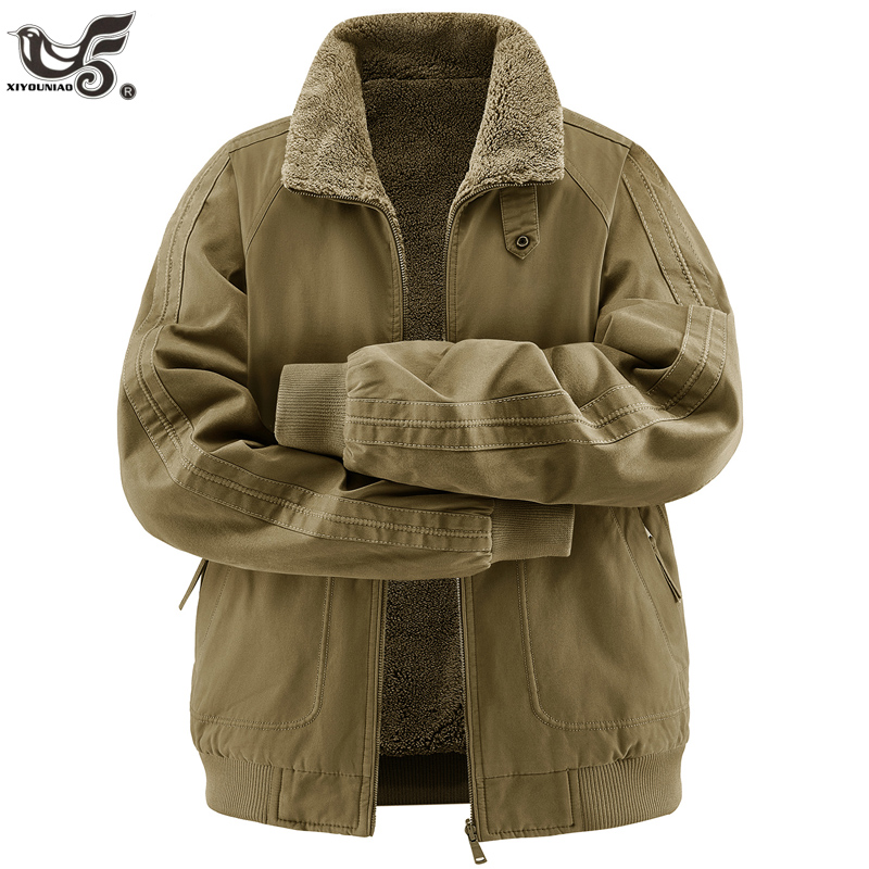 Varsity Jacket Wool - Neue Winter-Fleecejacken für Herren, 100% Baumwolle,