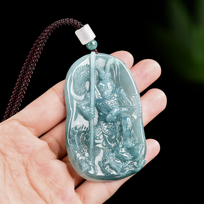 Vintage Fashion For Women - Burmesische Jade-König-der-Affen-Anhänger-Halskette, Vintage-Luxusgeschenke für Frauen, Modeaccessoires,
