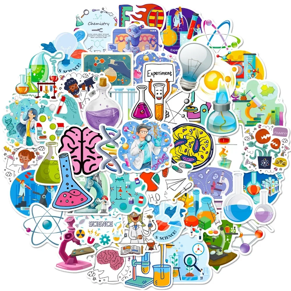 50PCS Cartoon Wissenschaft Lab – Vintage Fashion Illustration Bewertung und Preis