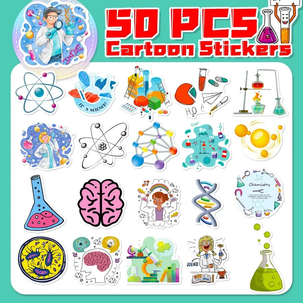 50PCS Cartoon Wissenschaft Lab – Vintage Fashion Illustration Bewertung und Preis