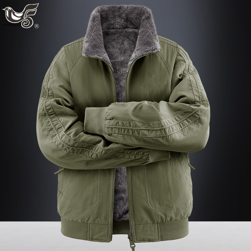 Herren-Parkas Dicke Warme Wend – Varsity Jacket Wool Bewertung und Preis