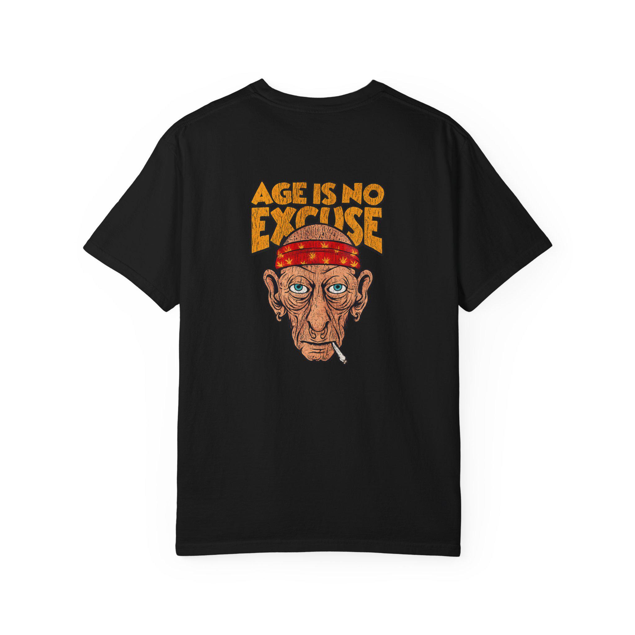 Age Is No Excuse Grafik-T-Shir – Vintage Fashion Illustration Bewertung und Preis