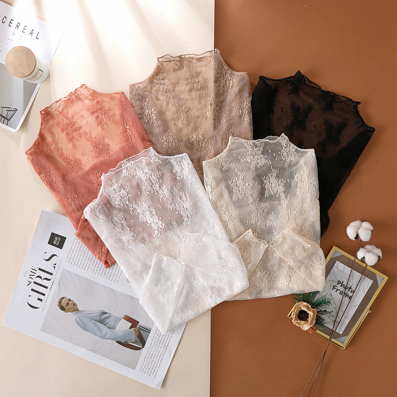 JIAYAN Frühling Neue Spitzenbl – Turtleneck Knit 90S Bewertung und Preis