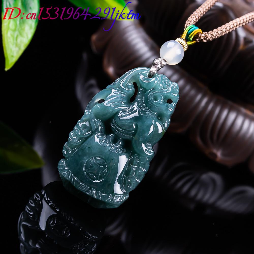 Burmesischer Jadeit Pixiu Anhä – Vintage Fashion For Women Bewertung und Preis