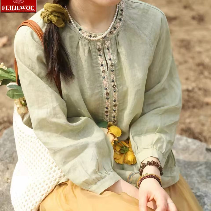 Perlenbesetzte Oberteile Bluse – Vintage Fashion In Japan Bewertung und Preis