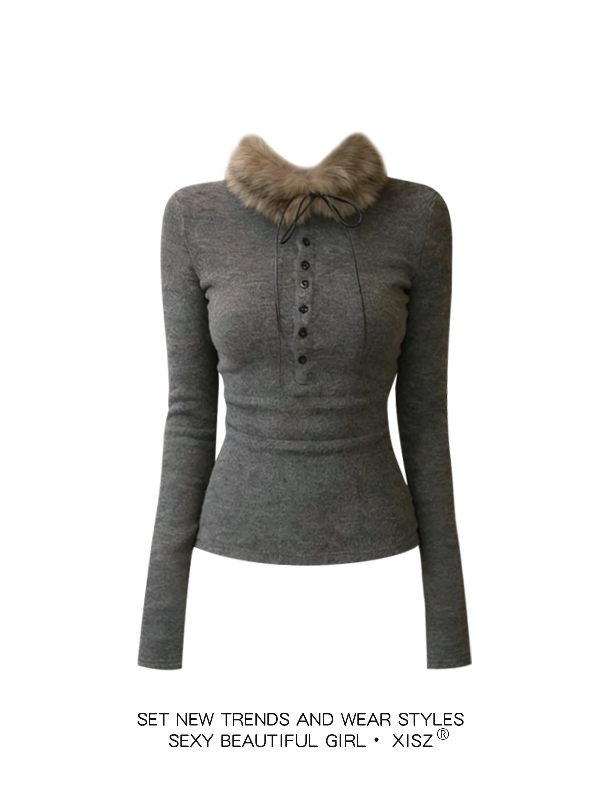 Damen Graues Gothic T-Shirt Ha – Turtleneck Knit 90S Bewertung und Preis