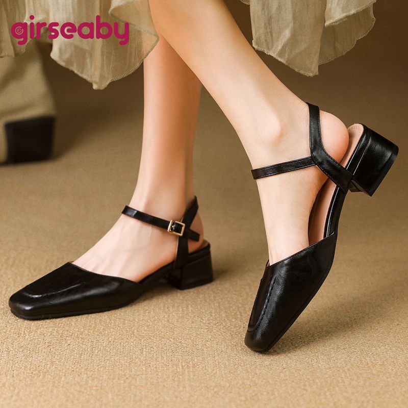 Girseaby 2025 Weibliche Sandal – Vintage Fashion Heels Bewertung und Preis