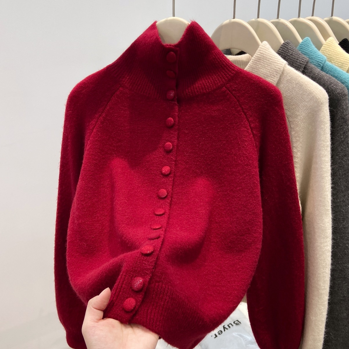Neuer Solid Candy Damen-Strick – Turtleneck Knit 90S Bewertung und Preis