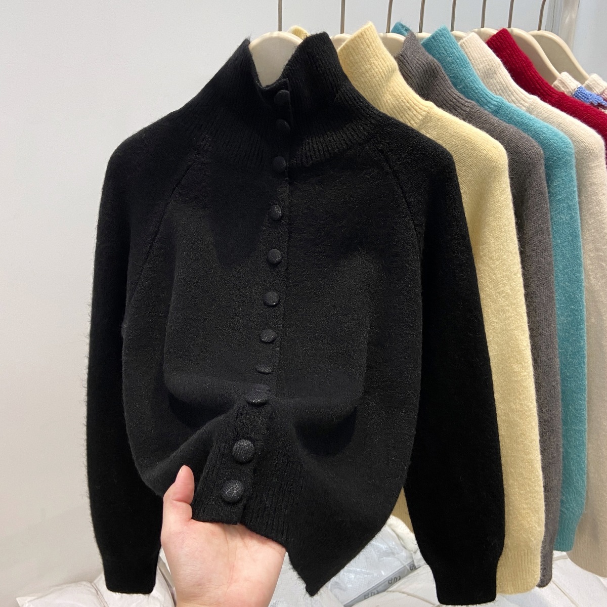 Neuer Solid Candy Damen-Strick – Turtleneck Knit 90S Bewertung und Preis