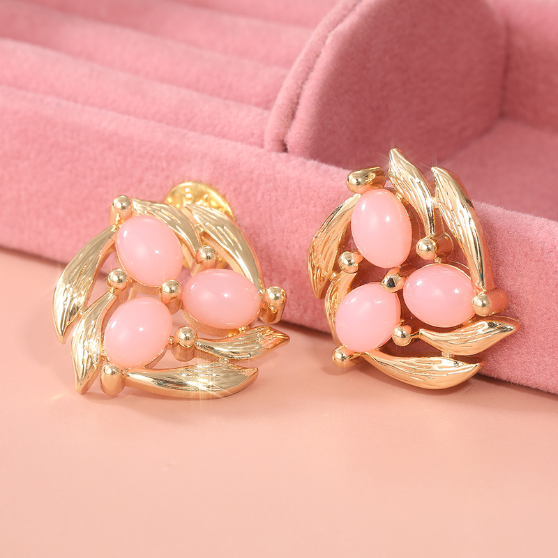 Vintage-Ohrstecker mit rosa St – Vintage Fashion Vogue Bewertung und Preis