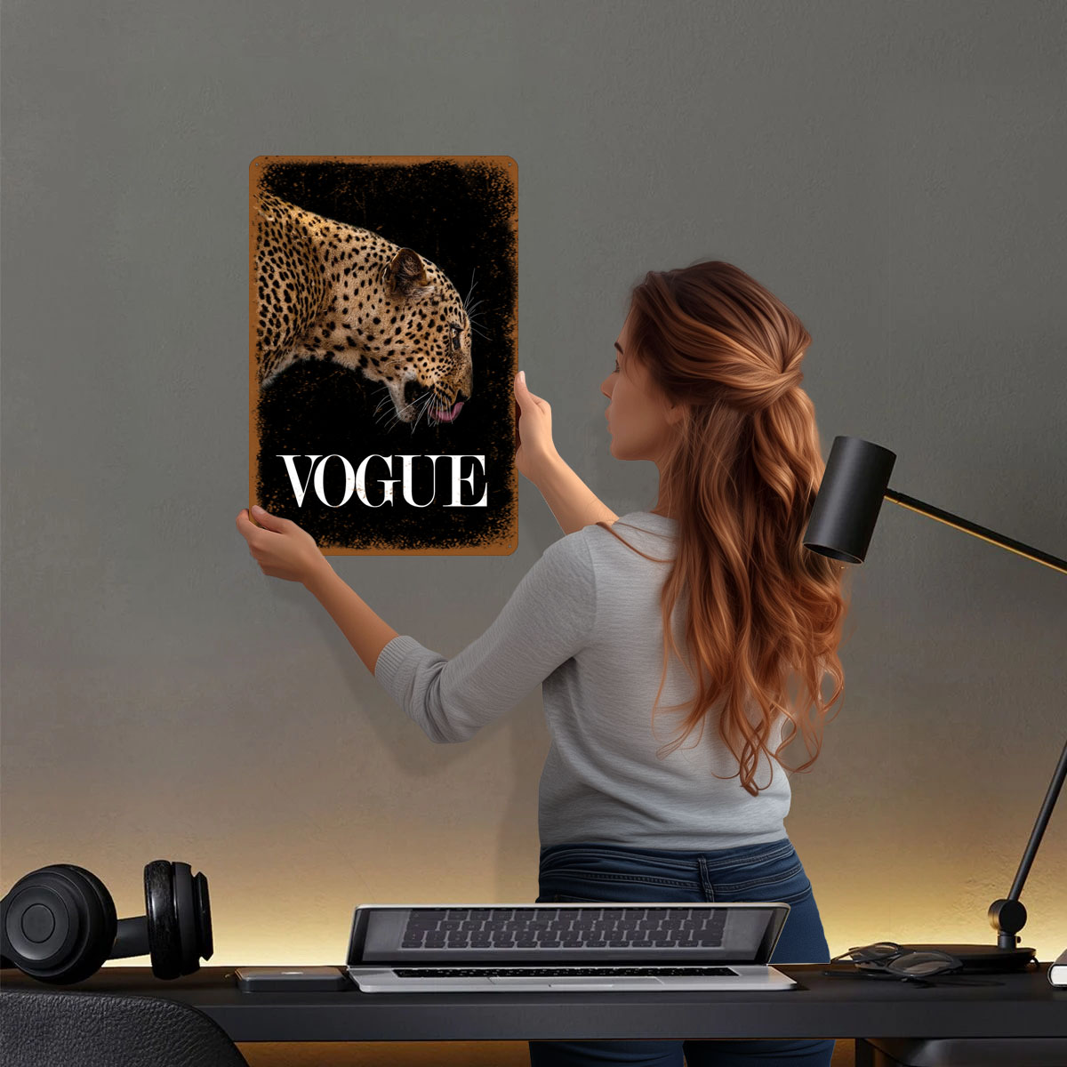 Vogue Fashion Poster Metallsch – Vintage Fashion Vogue Bewertung und Preis